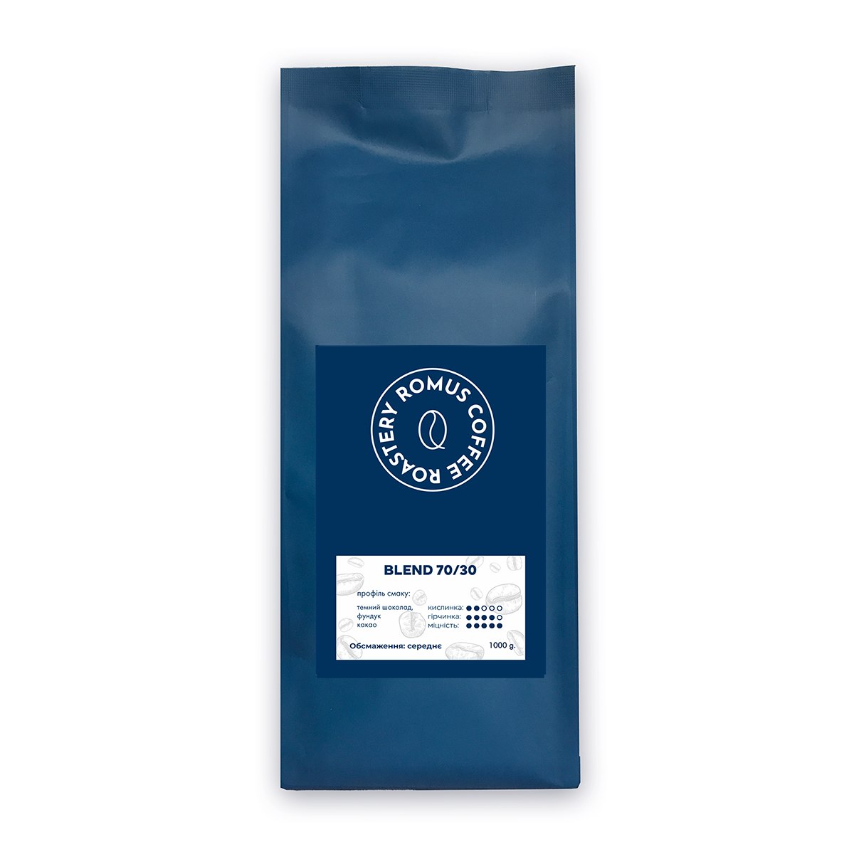 Кава в зернах 1000г ROMUS Coffee Roastery Blend 70/30